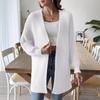 Women's Autumn and Winter Casual Solid Color Cardigan Sweater