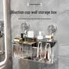 Strong Suction Cup Shelf: Punch-Free Bathroom Storage for Toiletries & Cosmetics