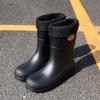 Men New Design Rain Boots PVC Anti-slip Lightweight Waterproof Water Shoes for Outdoor Use