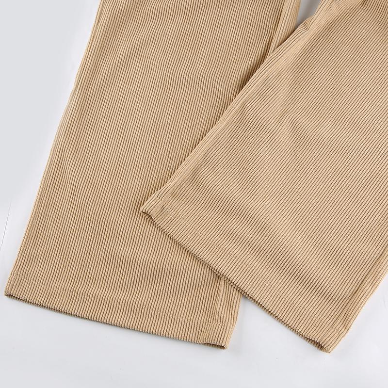 Corduroy Baggy Joggers Women Vintage Wide Leg Pants Brown Low Waist E Girl 90s Aesthetic Trousers Female Sweatpants