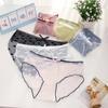 Women Summer Girls Kawaii Princess Briefs Cute Love Lace Transparent Cotton Inner Crotch Panties Sexy Thin Breathable Girl Underwear