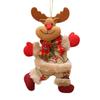 Elk Bear Santa Snowman Christmas Dolls Christmas Tree Hanging Doll Ornaments Navidad 2024 New Year Merry Christmas Decoration