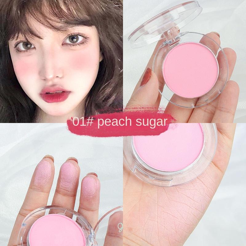 Monochrome Blush Face Brightening Long-lasting Waterproof Developing Nude Makeup Natural Highlights One Disc Beginner Blush Contouring Student Makeup
