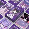 Sanrio Photo Card Goods LOMO Illustration Photo Card 60pcs + Mini Sticker 32pcs, Kuromi, 1 Pc