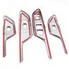 Carbon Fiber Interior Door Armrest Glass Button Decorative Stickers Modification Supplies for Honda Civic 10th 2017 18 2019 2020