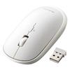 Elecom Wireless Mouse Wireless 2.4GHz Slint M-TM10DBWH/EC Thin Silent 4 Buttons with Presentation Mode Function Compatible with Windows Mac White