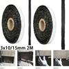 Black Log Burner Stove Sealing Strip Fireproof Fireplace Door Sealing Replacement Gasket Tape Biomass Particles Fire Rope