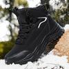 Fashion Men's Winter Snow Boots High Top Waterproof Sneakers Warm Plush Climbing Boots Plush Leisure Multi-Function Mountaineering Shoe