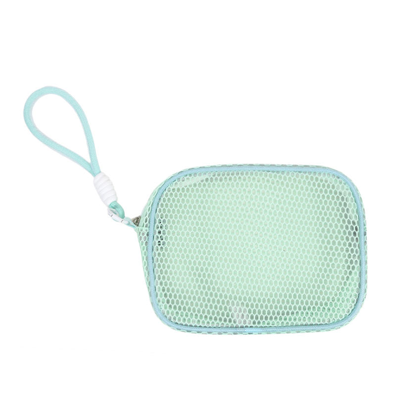 Dopamine Mesh Makeup Bag Women'S Large Capacity Portable Toiletry Bag Cosmetics Storage Bag Multifunctional Tote Bag