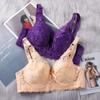 36-46 Plus Size Women Ultrathin Bra Underwire Push-Ups Lace Bras Brassiere Larger Breast Solid Color 3/4 Big Cup