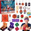 Advent Calendar Christmas Countdown Calendar - Basketball Sports Set Suitable For Teenage Boys And Girls. Toy Box. Includes Basketball Accessories And
