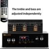 80W+80W Hifi Tube Amplifier Fever Power Amplifier Pre-stage Auido Speaker Amplifier Home Theater AUX Bluetooth IN USB Music