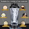 DL Electric USB Shake Bottle Rechargeable  Milk Coffee Blender Kettle Fitness Vortex Protein Shaker  Sports Fitness Shaker Cup Protein Shaker Mixer
