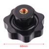 M5 M6 M8 M10 M12 M16 Plum Bakelite Hand Tighten Nuts Handle Thread Star Mechanical Black Thumb Nuts Clamping Knob Manual Nuts
