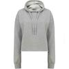 Womens/Ladies Slounge Plain Heather Crop Hoodie