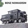 New 1/24 NOMADISMs Arocs Unimog Alloy Motorhome Touring Car Model Diecast Metal Toy Off-road RV Vehicles Model Sound Light Kids Gift
