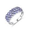 S925 Silver Classic Design Natural Blue Tanzanite Rings Natural Gemstone Jewelry Fine Jewelry Precious Gift for Women