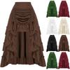 Womens Maxi Skirt Drawstring High Waisted Summer Long Skirts Lightweight Tiered Flowy Floral Pleated Skirts