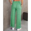 Women's High-waist Lace-up Loose Straight Trousers