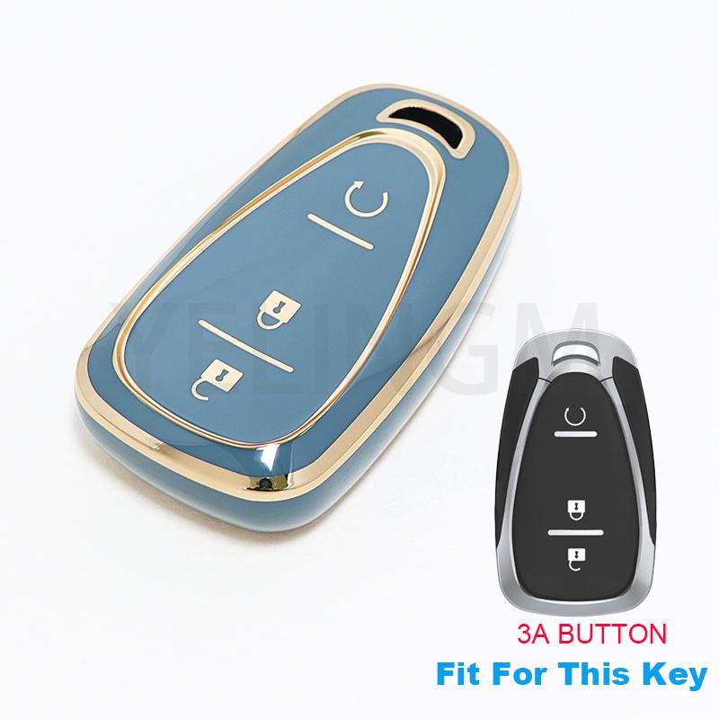 Car Key Case Cover For Chevrolet Chevy Cruze Traverse Spark Equinox Sonic Volt Bolt Malibu Camaro 2/3/4/5 Buttons Auto Shell Fob
