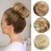 Synthetic Donut Roller Elastic Blonde Bun Hair Chignon Synthetic Donut Roller Hairpieces Heat Resistant Hair