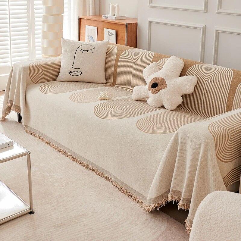 Sofa Towel for All Seasons Simple Ins Style Anti Cat Scratch Sofa Dustproof Sofa Blanket