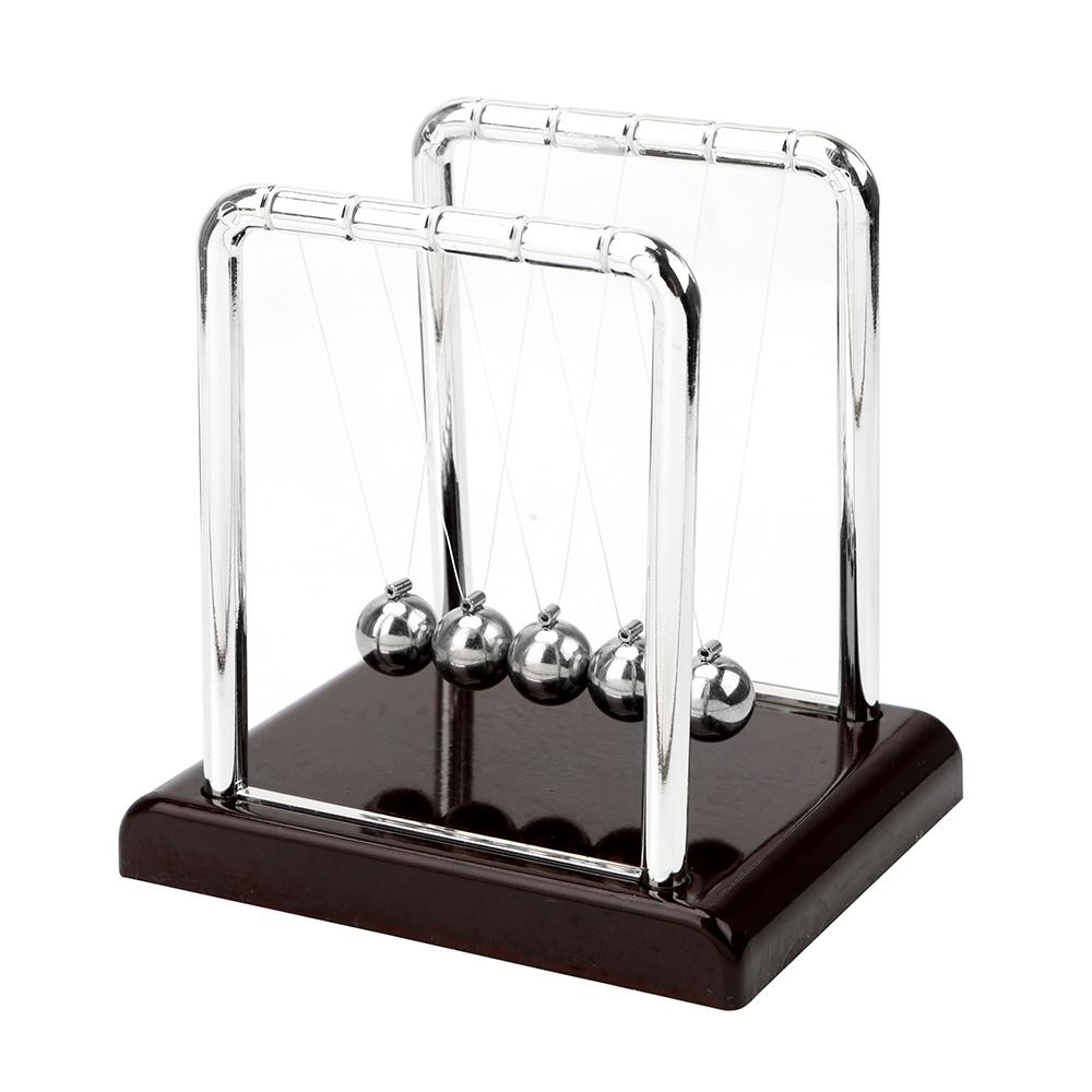Physics Science Pendulum Desk Table Decor Steel Balance Ball Newton's Cradle Newton Ball Metal Pendulum Ball