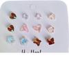 Trendy Mini Shiny Earrings Set for Women - Versatile, Clear Design