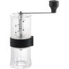 KOGU Coffee Grinder, Manual, Made In Japan, with Graduations, Ceramic Blade, Adjustable Coarseness, Coffee, Outdoor, Camping, Clear, Black, Tsubame-Sa