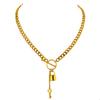 Eetit Stainless Steel Lock Pendant Collar Necklace for Women