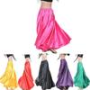 Shining Satin Women Belly Dancing Costume Swing Skirts Full Circle Satin Flamenco Skirts Plus Size Belly Dance Skirt