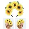 Bohemian Style Sunflower Headband Cloth Headband New Flower Shape Hair Hoop Party
