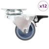 VidaXL 12 Pcs Double Swivel Casters 50 Mm