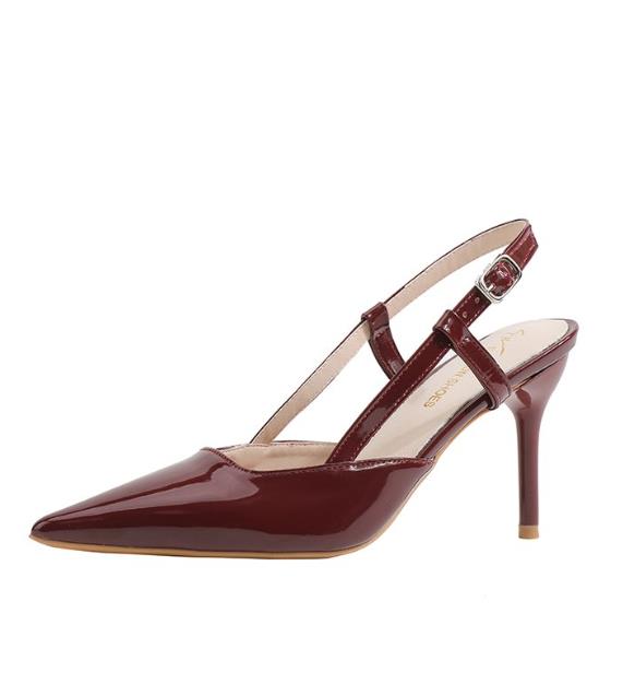 New Brand Plus Size 34-42 Women Heeled Sandals Retro Rome High Heels Shoes Women High Heel INS Leather Buckle Pumps Mules