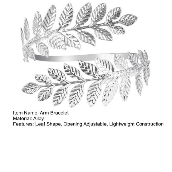 Leaf Tree Bracelet Upper Arm Cuff Armlet Bangle Bracelet Opening Adjustable Armband Bracelet Festival Jewelry Gift