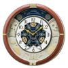 Clock Wall Clock Karakuri Clock Analog Triple Selection Melody Brown Metallic 39 X 39 X Cm RE601B 9.6