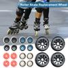 4 Pack Inline Skate Wheels 90/100/110mm Skate Replacement Wheels with Bearings Indoor Outdoor Roller Skate Wheels
