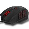 RED SAMURAI Gaming Mouse Wired Mouse 16400dpi 1000Hz 18 Program Buttons Side Buttons Weight Adjustment Stable Grip Backlight Customization Program