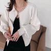 Pearl Style Short Jacket Knitted Cardigan Sweater Women's Spring and Autumn Niche Design Trendy Outerwear