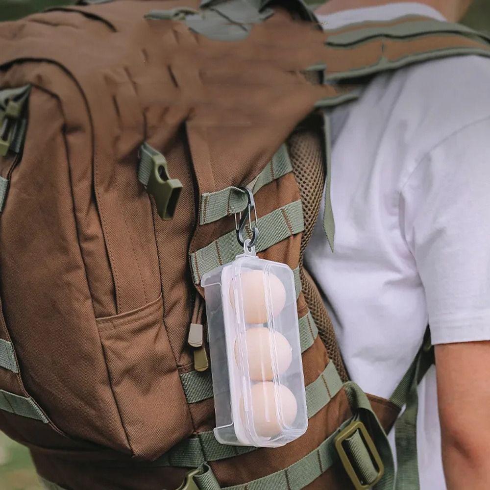 3/4/8 Grids Egg Holder Container Egg Storage Box High Quality Egg Box For Outdoor Camping