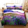 Purple Bedding Set Duvet Cover Bed Quilt Pillow Case 3D Comforter Lavender Butterfly Double Full King Queen Twin Single 3PCS