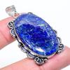 Lapis Lazuli Gemstone Handmade 925 Sterling Silver Jewelry Pendant 2.09" l1S64