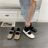 Korean Chic with Wang Fried Split-toed Mary Jane Single Shoes 2025 Autumn New Retro Shallow Mouth Thin Flats