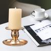 Elegant European Metal Candlestick for Scented Candles - Christmas Retro Design