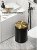 Stainless Steel Swing Lid Trash Can for Home and Kitchen, Light Luxury Design for Bathroom and Living Room.