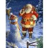 Santa Claus DIY 5D Diamond Painting Full Round Resin Scenery Diamond Embroidery Cross Stitch Kits Christmas Gift