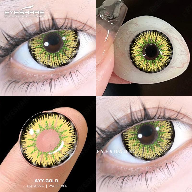 Eyeshare Colored Contact Lenses Cosplay Anime Character Eye Makeup Lenses Red Halloween Carnival Night Contact Lenses Purple Beauty Soft Lenses 1 Pair