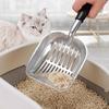 Cat Litter Scoop Metal Cat Litter Scooper Long Handle Alloy Pet Poop Sifting Shovel Cat Pooper Sifter Cleaning Supplies