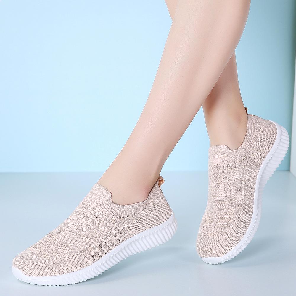 Fashion Spring Women Shoes Breathable Mesh Comfortable Flat Shoes Sneakers Women Basket Femme Ballerina Flats Shoes Hjm7