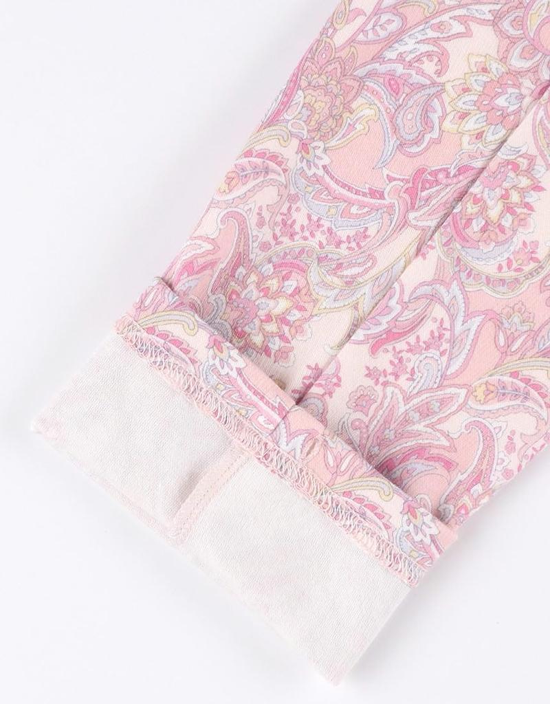 Relax Long Long Cotton Kind Top and Bottom Open CDW484 PI [Wacoal & Sleep] Pajamas, Sleeves, Pants, 100% (Body), Warm, Design, Set, Front, Women's